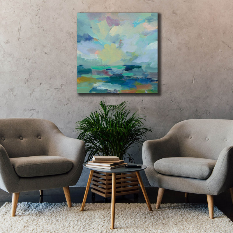 «Storm II» par Silvia Vassileva, art mural sur toile, 12 po x 12 po, H 37 po x l 37 po x P 1,5 po