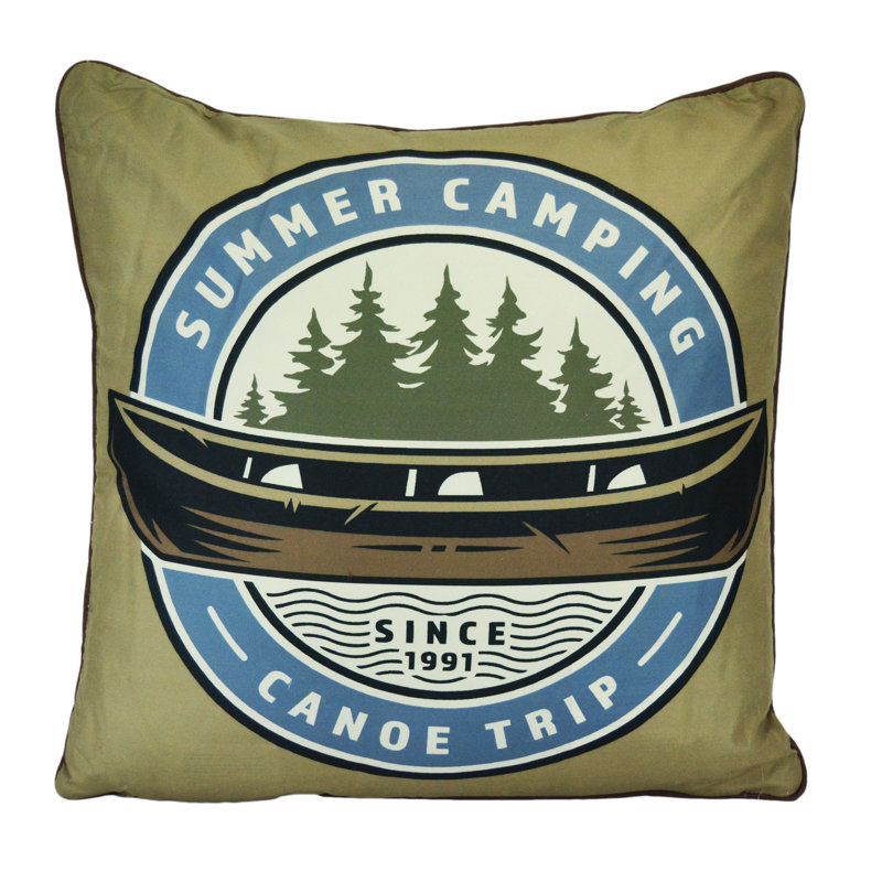 Mountain Stream Square Pillow Cover & Insert