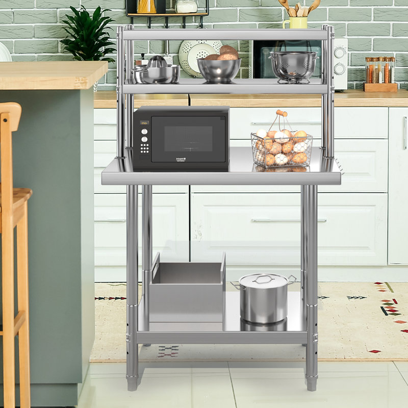 Edrosie Inc Stainless Steel, 54.5" H x 30" W x 24" D