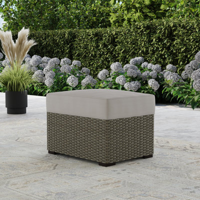 Mcclaskey Wicker Outdoor Ottoman