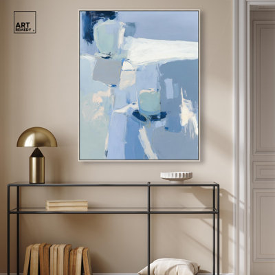 "White Frost II", reproduction d'art sur toile par Art Remedy, cadre argenté, 30 x 36