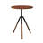 Solid Wood End Table, Modern Side Table with FSC Certified Wood & Knotted Metal Frame, Small Accent Couch Sofa Side Table for Living Room Bedroom, Walnut-105033482