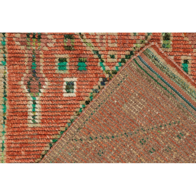 Moroccan Hand Knotted Silk Area Rug, Rectangle 10' x 14'