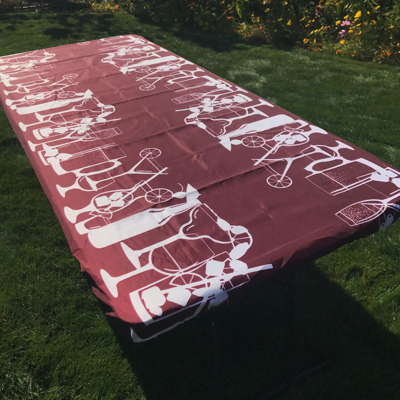 Happy Hour Drinks Tablecloth, 72" x 30"