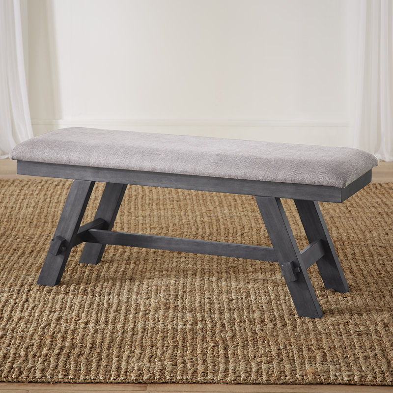 Banc de salle à manger Aljona Eton, H 20 po x l 48 po x P 16 po