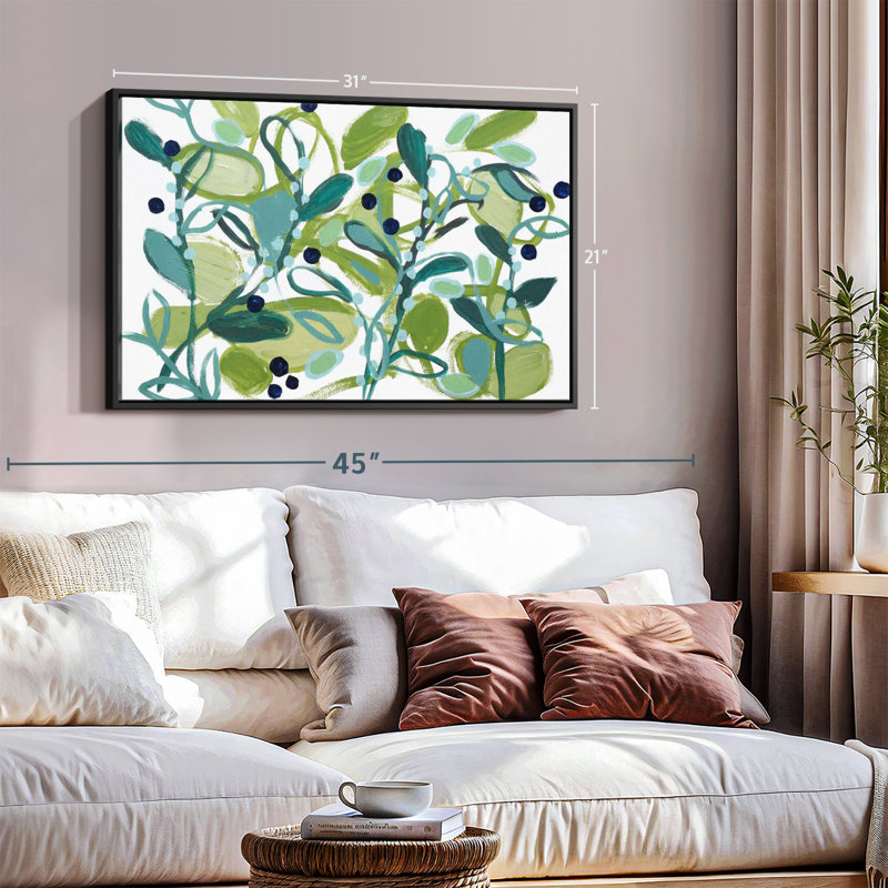 Floral et botanique «Annamieka Wall Art», H 21 po x l 31 po