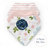 Watercolor Floral Navy Blue and Pink Decorative Satin Pillowcases - 2 Pack Set by Sweet Jojo Designs