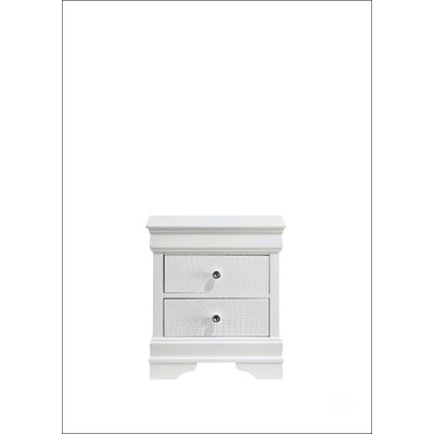 Table de chevet 2 tiroirs de style moderne
