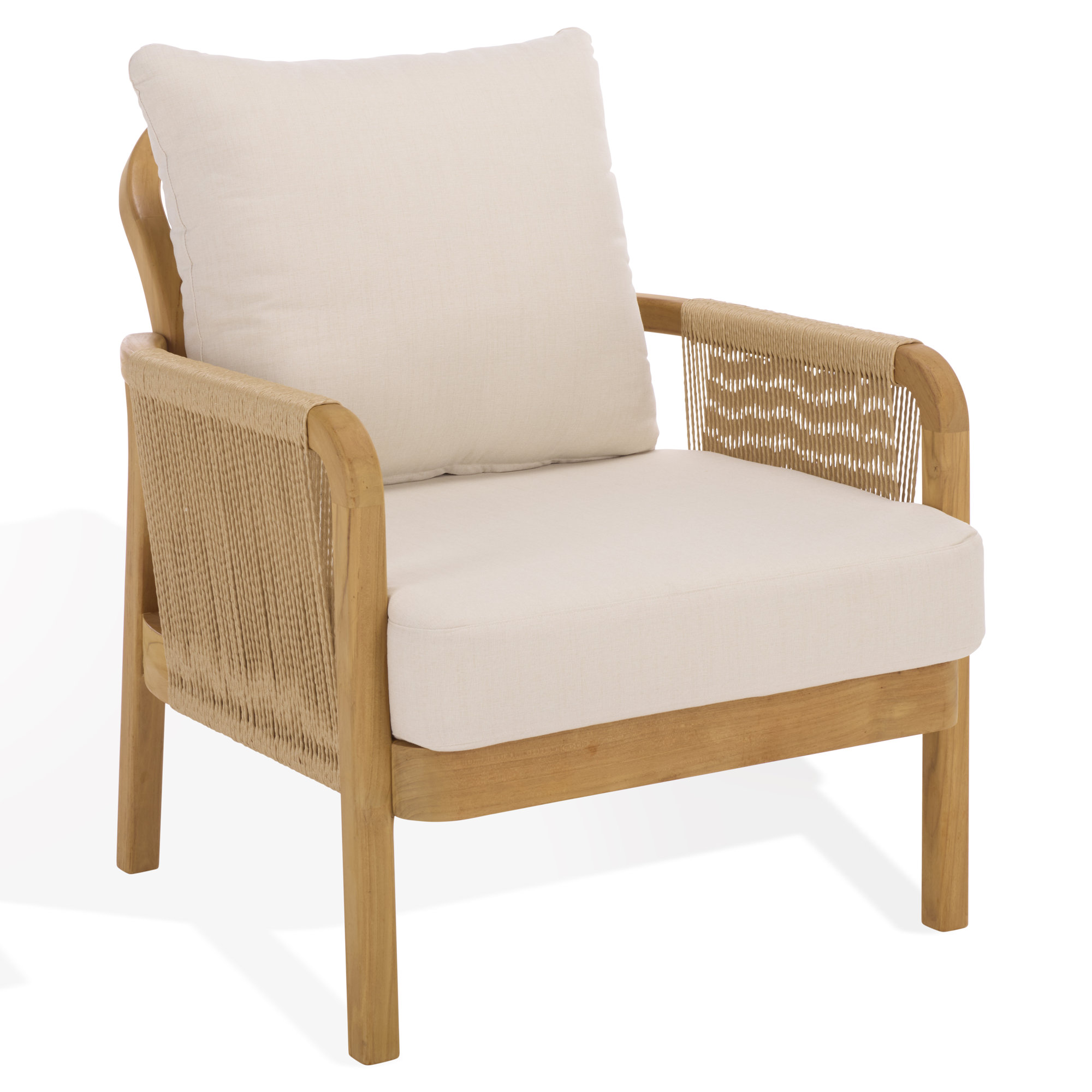 Tweedy Teak & Hyacinth Chair