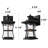 2-pack Motion Sensor and Dusk-to-Dawn Outdoor Wall Lantern 