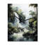 Dominicaines chutes d'eau dominicaines II - Très grandes horloges murales paysage et nature-99631757