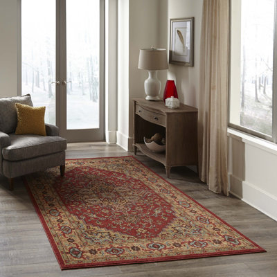 Tapis rouge Elara 9 pi 3 po x 12 pi 6 po