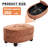31.9" Chenille Upholstered Ottomans-1185889613
