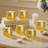 Votive Gold Glass Tea Light Holders (6 Packs)