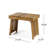 Wood Side Table - Foldable With Slat Design, 21.25W X 13.91D 15.89H In Top,
