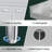 36" W Stainless Steel Sink Cabinet with Trash Bin Storage