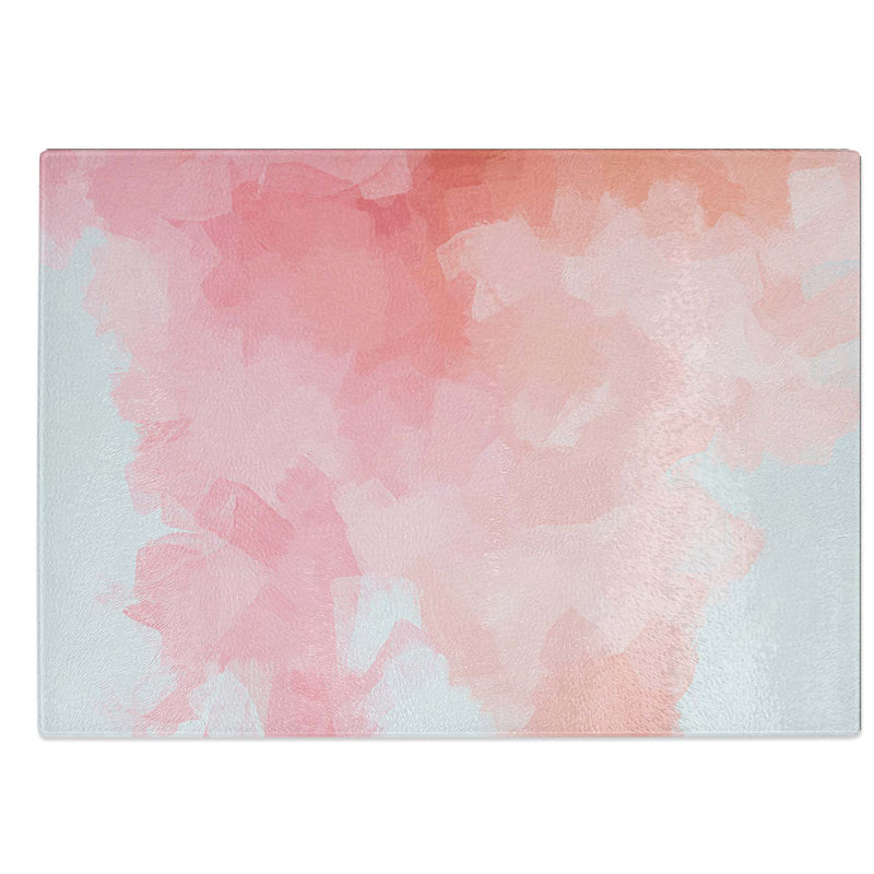 Tempered Glass Time For an Angel in Abstract Chopping Board, 28.5 cm W x 20 cm L