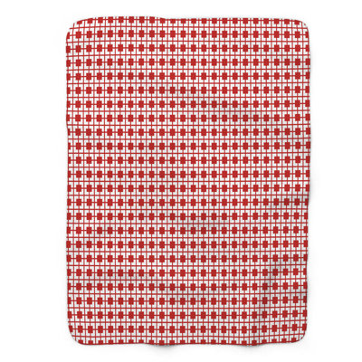 Red Azure - 1 Piece Premium Sherpa Blanket