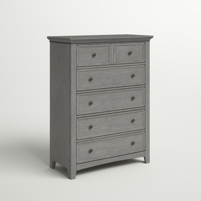 Kester 42" W 5-Drawer Chest, Antique Gray