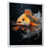 White Floater Framed