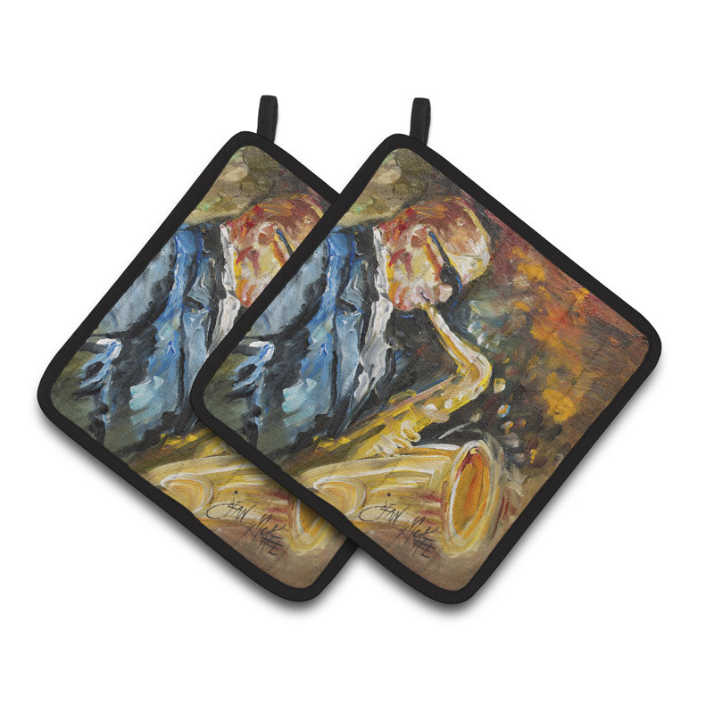 Caroline's Treasures Jazz Polyester Potholder