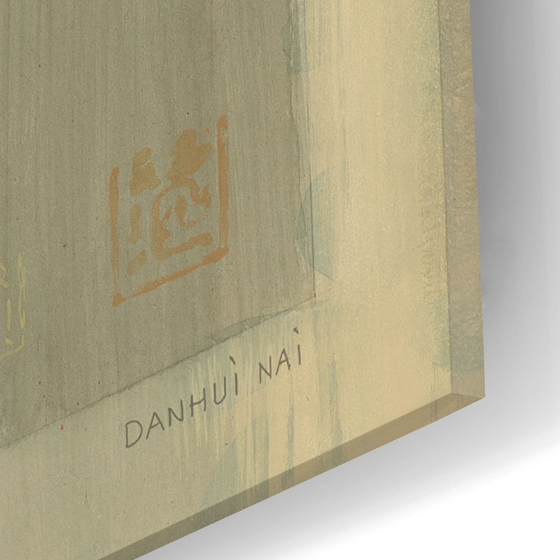 Art mural en verre «Longevity» par Danhui Nai, H 24 po x l 16 po x P 0,2 po