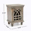 Table de chevet en bois gris antique