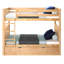 Lit superposé standard en bois massif avec lit gigogne Bolles-561468272-561468235