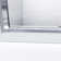 Infinity-Z 60" W x 30" D x 74.75" H Semi Frameless Rectangle Tub Enclosure with Towel Bar and Base Included