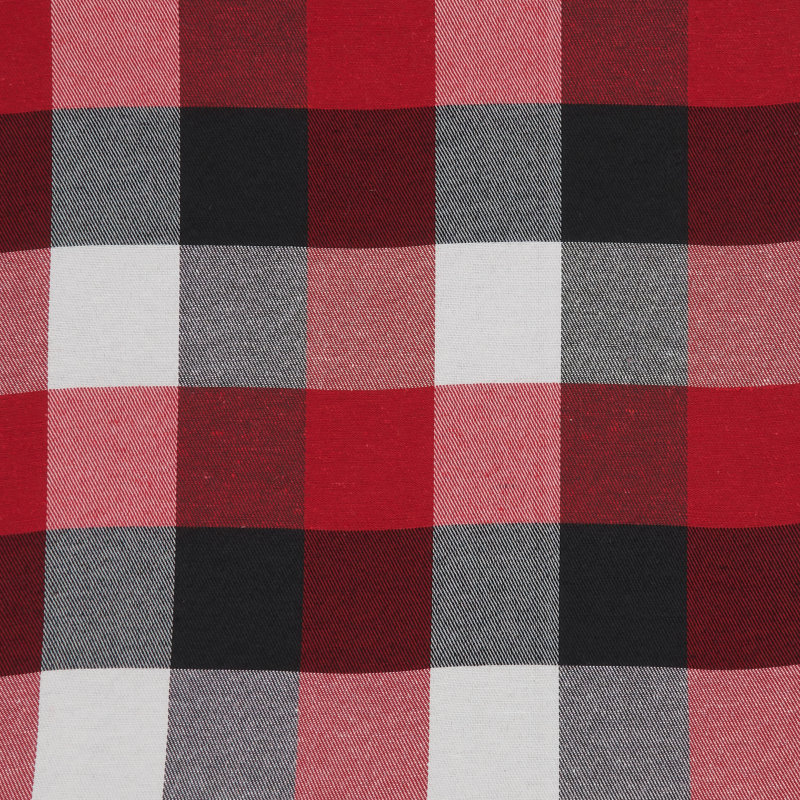 Lokman Plaid Cotton Blend Table Runner, 72" x 16"