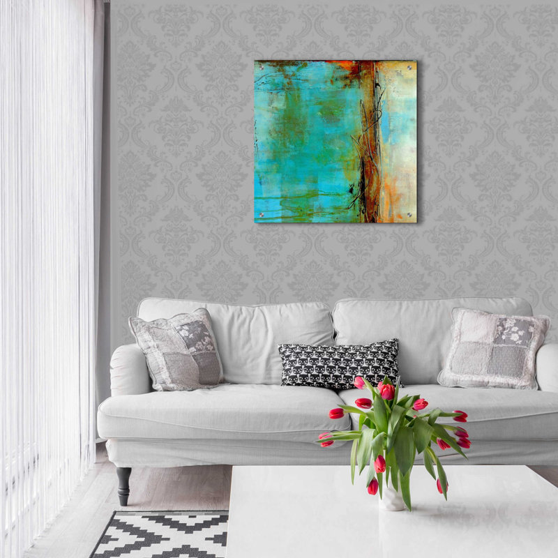 «Urban East I» par Erin Ashley, art mural en verre acrylique, H 24 po x l 24 po x P 0,2 po