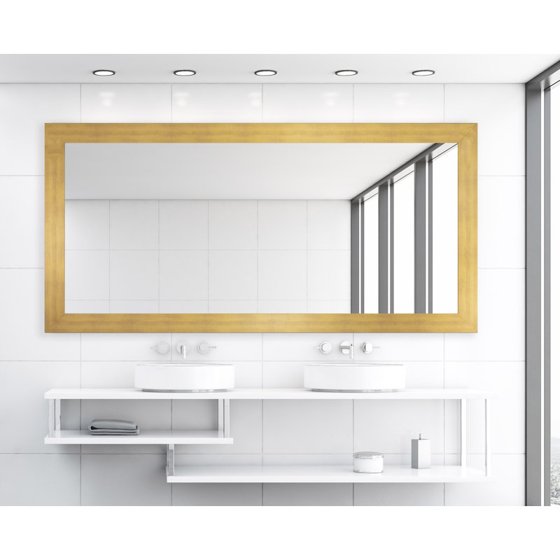 Miroir de salle de bain moderne et contemporain Coles Sunset, H 32 po x l 79,5 po