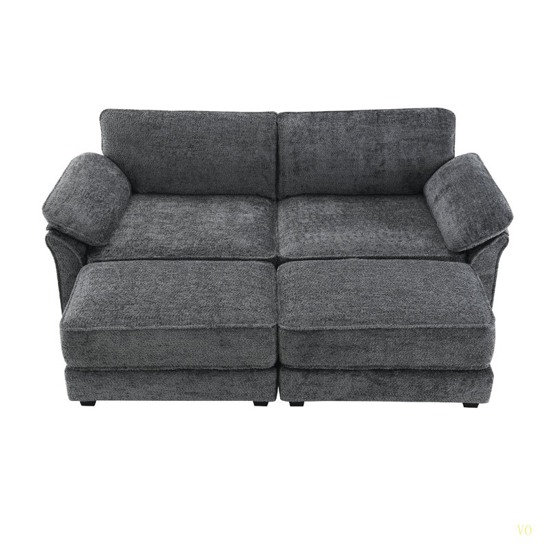 Ensemble de canapé-lit modulaire convertible Free Combination, Gris