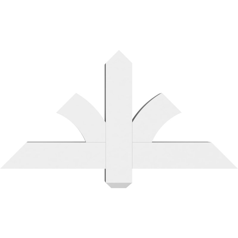 Support pour pignon en PVC Redmond, H 18 po x l 36 po (pas: 12/12), P 4 po x F 4 po