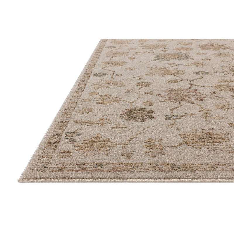 Bungalow Rose Wrobel Bone / Multi Area Rug, Rectangle 9'3" x 13'