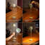 Lampe de table rechargeable sans fil avec base de chargement, éclairage d'ambiance haut/bas, lampe de table DEL en aluminium à intensité variable, lampe de bureau portative pour extérieur et usage commercial, IP54, 2700K (vert)-1741240131