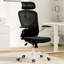 Chaise de bureau ergonomique, chaise de bureau avec appui-tête, chaise d'ordinateur à haut dossier avec accoudoirs et support lombaire réglable pour la salle d'étude de bureau à domicile-1021070263