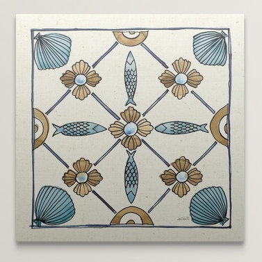 « côtier breeze tile ii », impression sur tavoletti anne, H 16 po x l 16 po x P 1,5 po, Toile