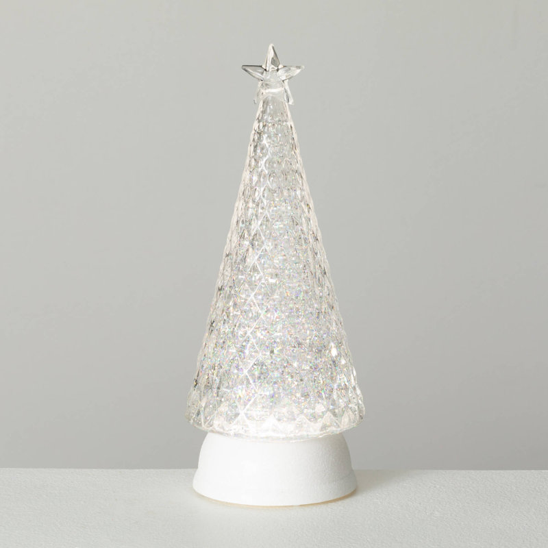 Cône de Noël 12,25 po, blanc