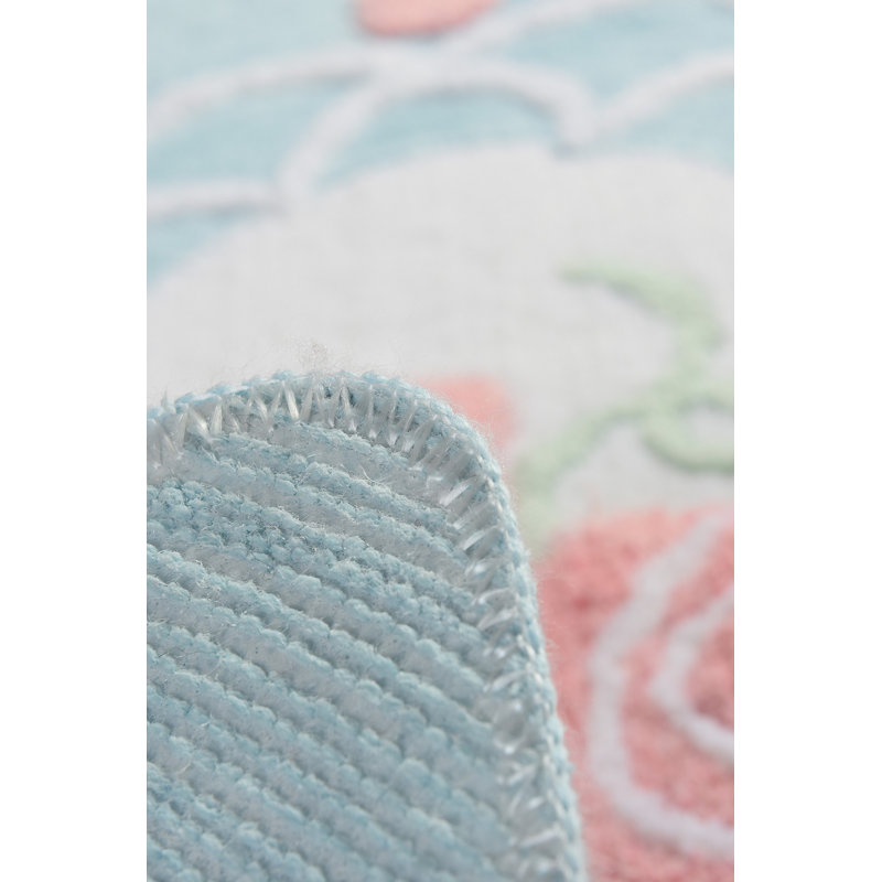 Tapis de bain Afacha, Bleu / blanc
