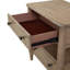 Open Nightstand Sand Finish With 2 Drawers