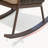 Comfortable rattan rocking chair