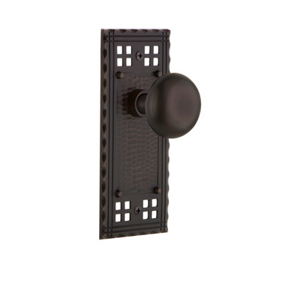 Craftsman Plate with New York Door Knob
