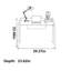 Bureau en noyer noir clair de luxe-110477588