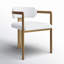 Ottilie Polyester Wing Back Armchair Dining Chair