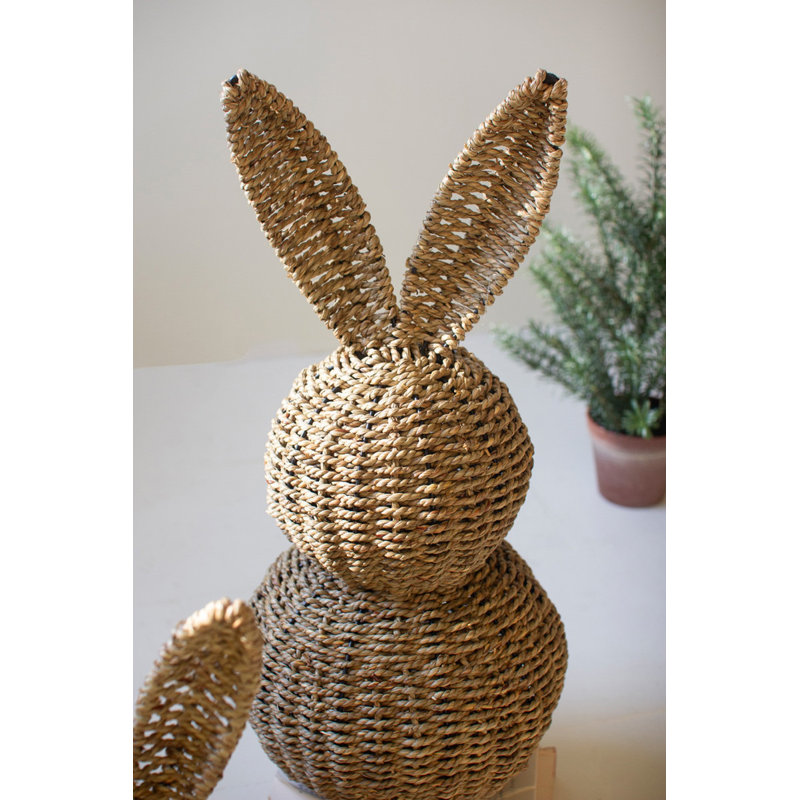 Ensemble de 3 lapins de Pâques décoratifs Kalalou H 22 po