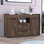 Armoire à 2 portes avec tablettes intérieures et 2 tiroirs Ciane