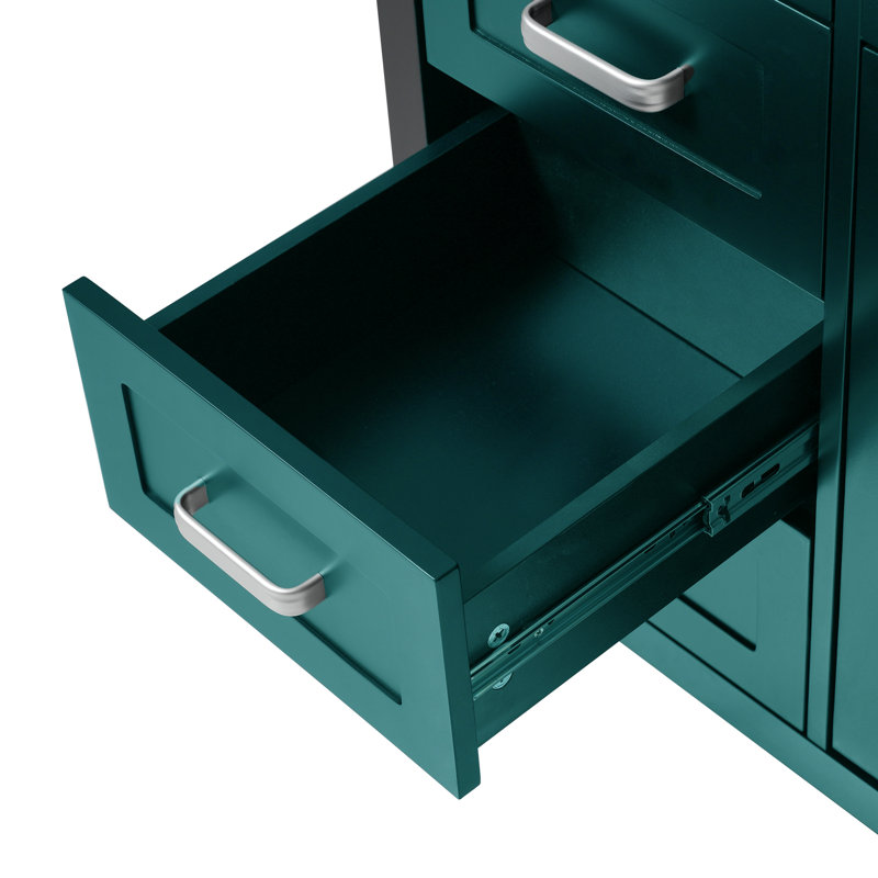 Meuble-lavabo 48 po avec plateau en résine, Vert