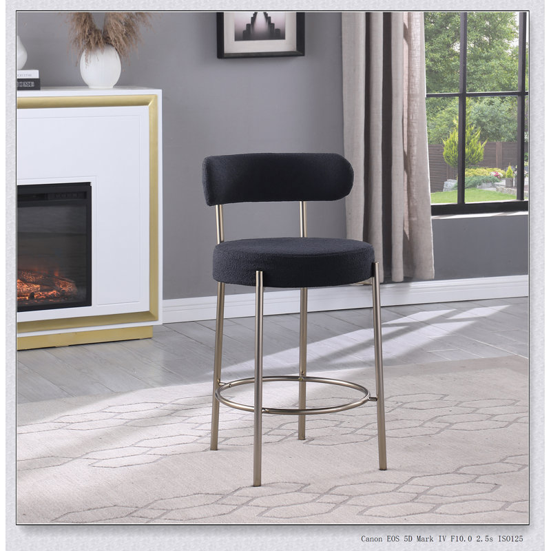 Ensemble de 2 tabourets à hauteur de comptoir en sherpa de 26 po Woker Furniture