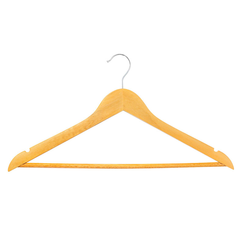 Harbour Housewares - Strong Wooden Clothes Hangers, Brown